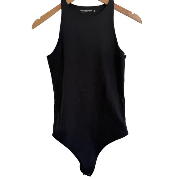 Abercrombie & Fitch Soft A&F Black Bodysuit Sleeveless Small S - Picture 1 of 3